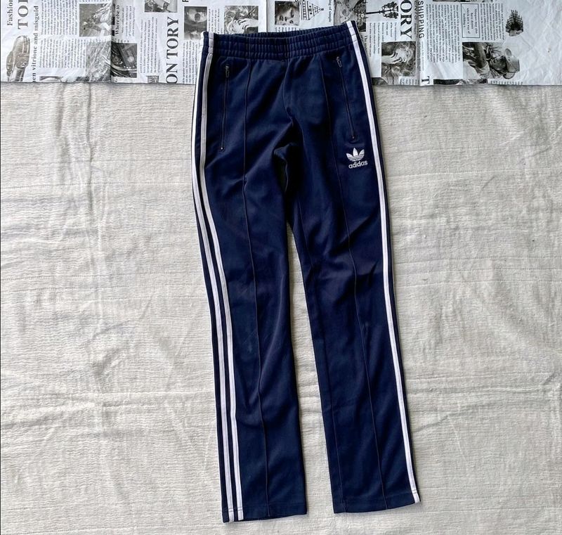 ADIDAS ORIGINAL NAVY STRIPED TRACK PANT