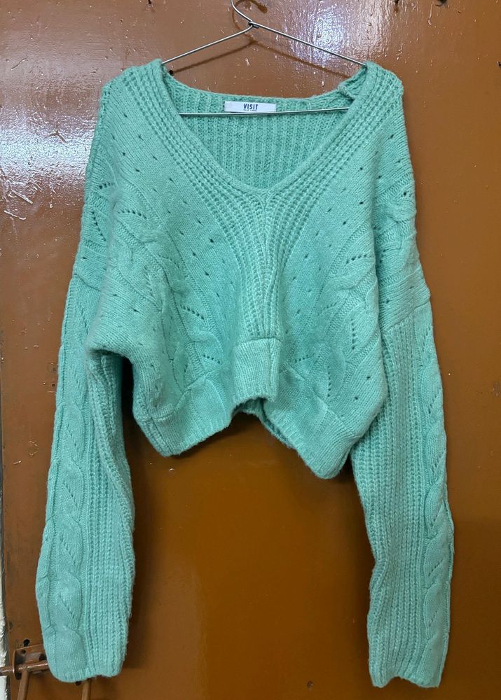 Korean Aesthetic V Neck Pullover