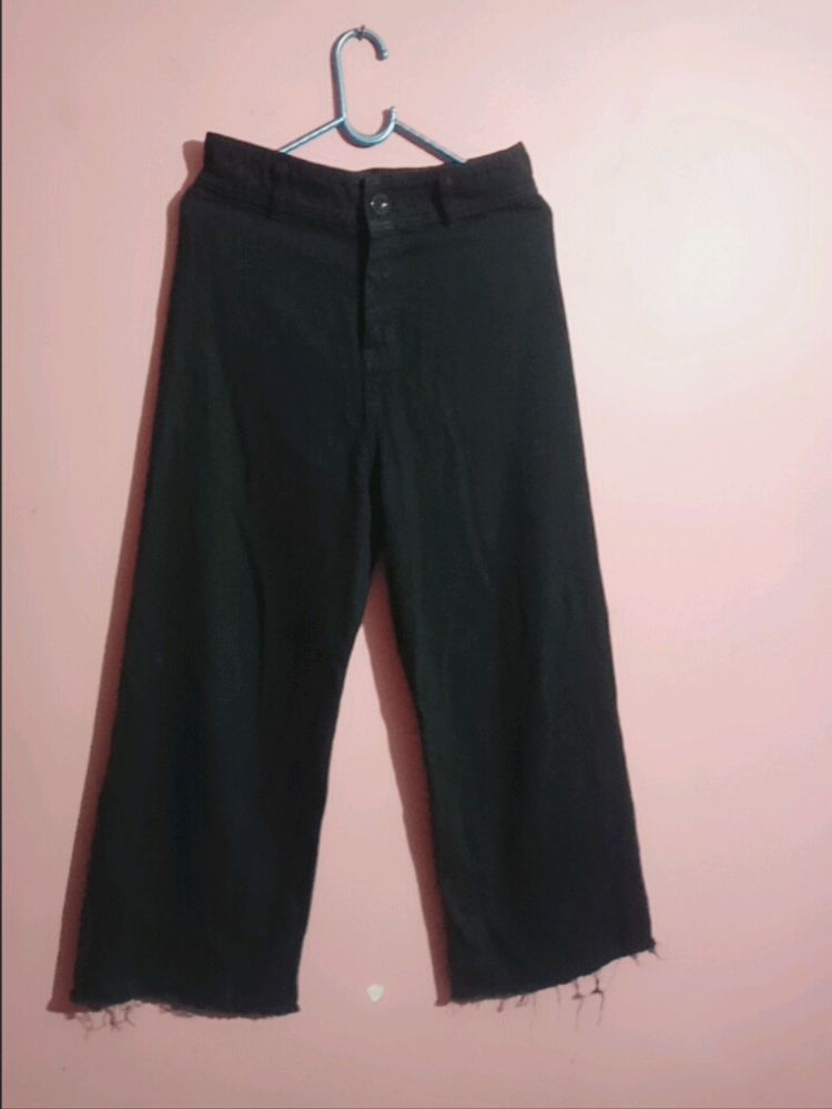 Wavelength Black Wide Leg Jeans