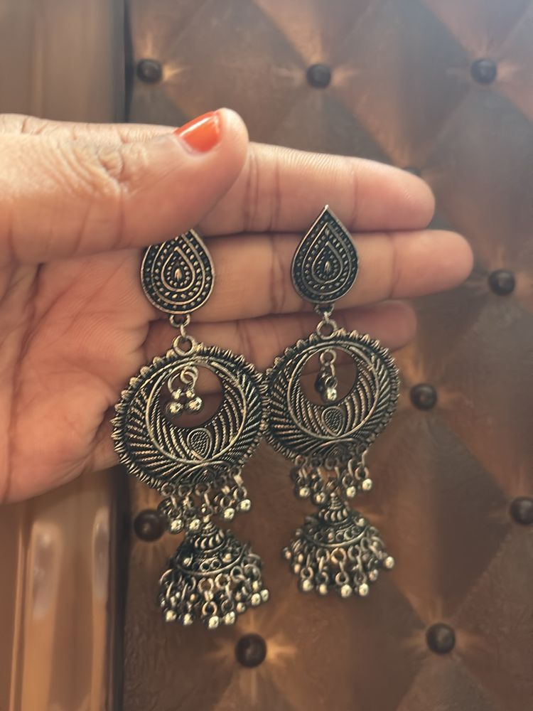 Oxidised Earrings