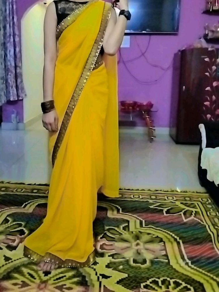 💛Yellow Saree 💛