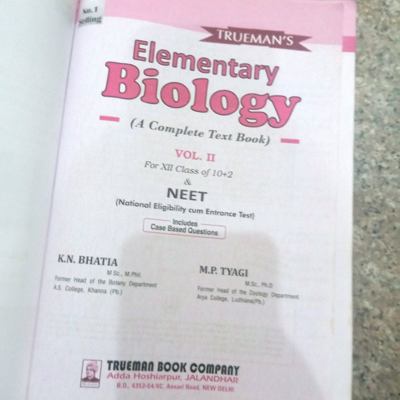 Biology  Class12  Volume 2nd