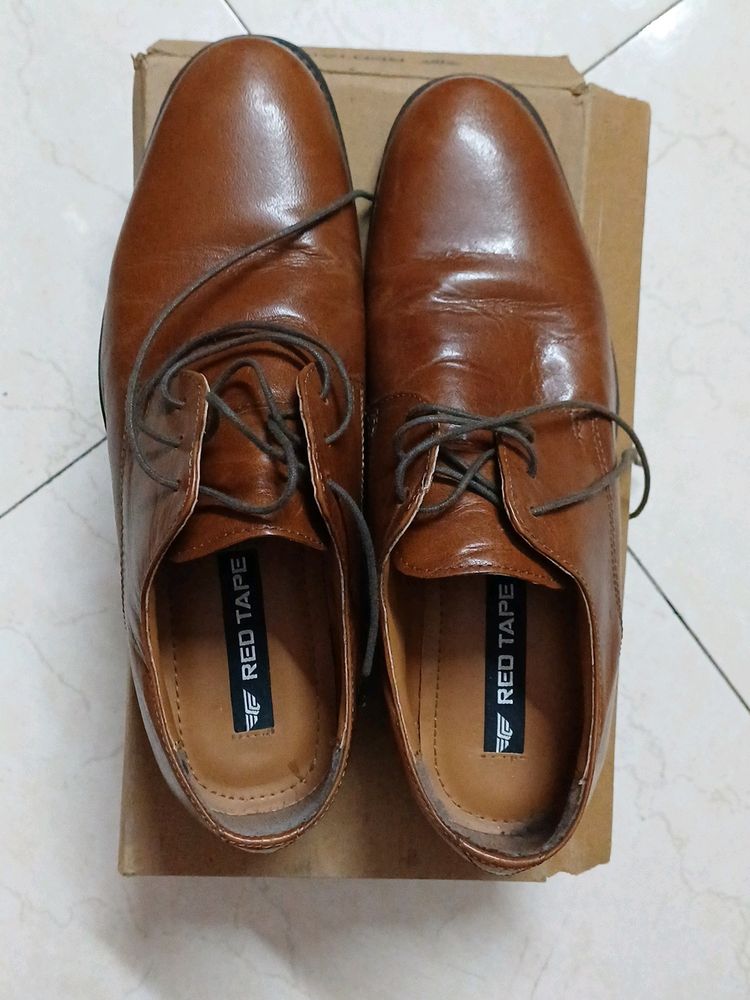 Red Tape Tan Shoes UK6 - 40