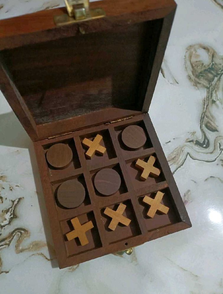 Tic Tac Toe Wood Board