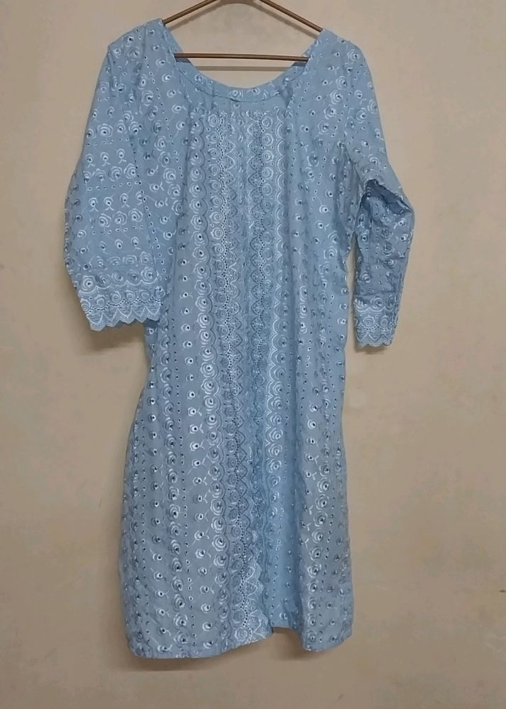 Light Blue Kurti In Excellent Condition