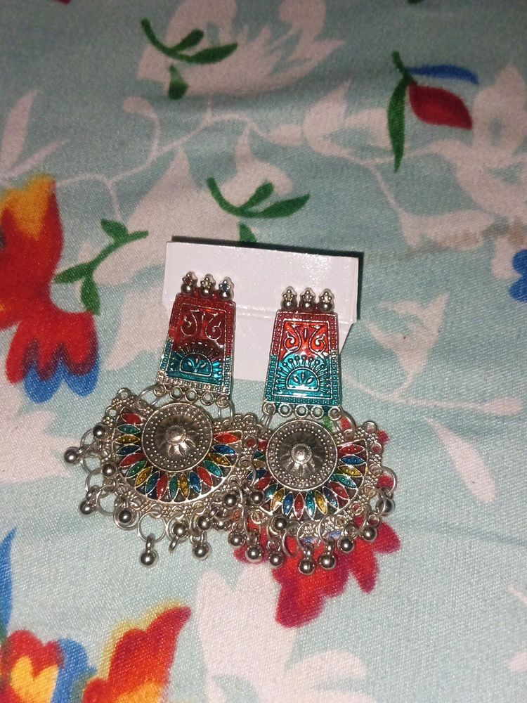 Multi Colour Jhumka