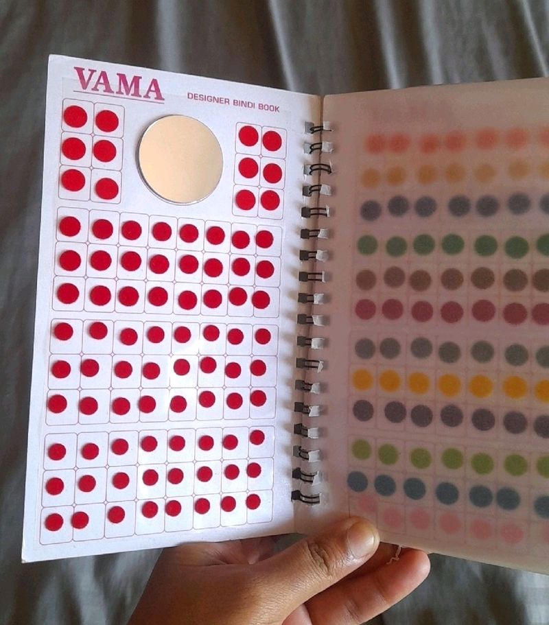 960 Multicoloured Bindi Book With Mirror 10pages