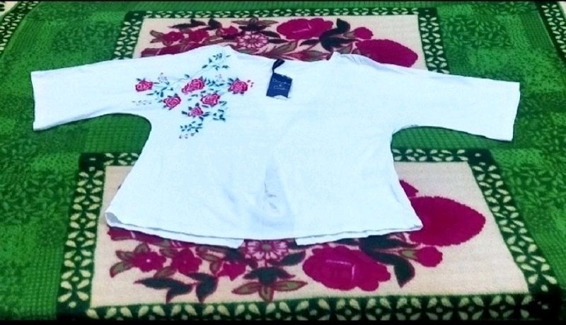 IT IS A WOMEN'S NEW WHITE COLOR TOP.......