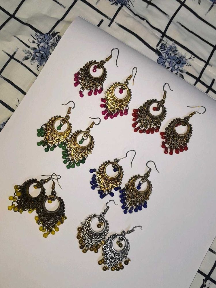 6 Pc Earrings