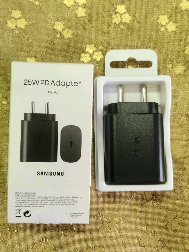 SAMSUNG 25W Type C Fast Charger Adapter Black