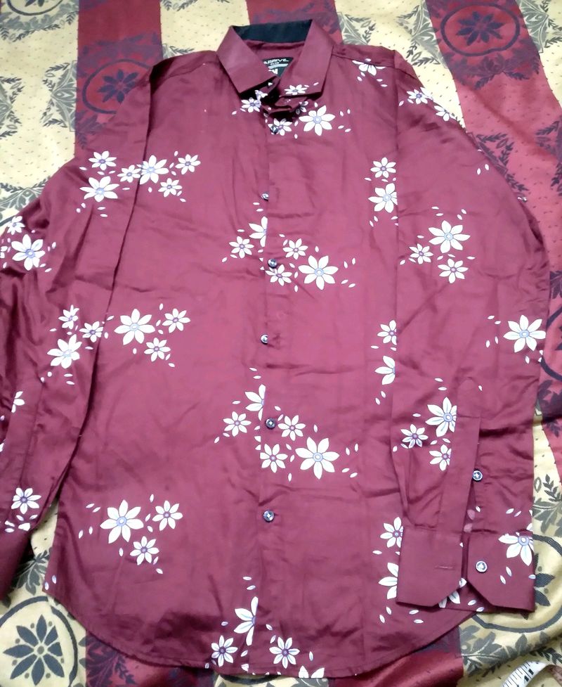 Floral Printed Mens Shirt