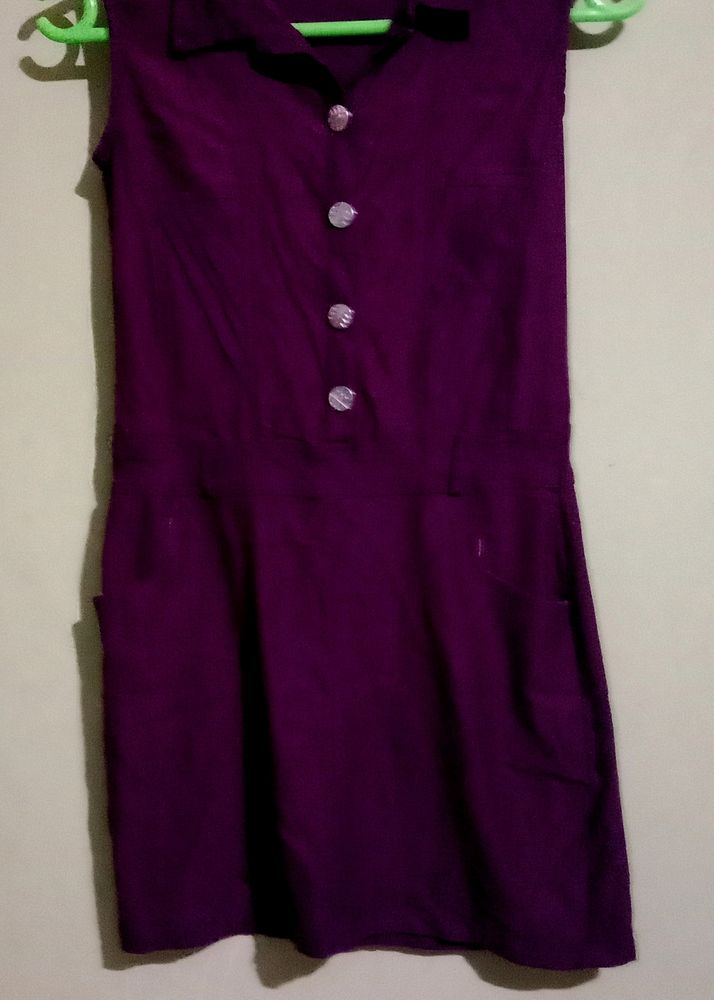 A Bodycon Dress In Beautiful Purple Colour