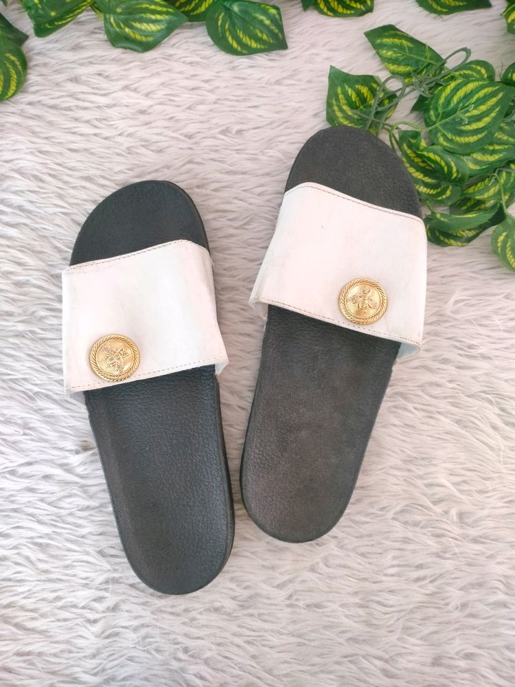 Black And White Sandals (Men's)