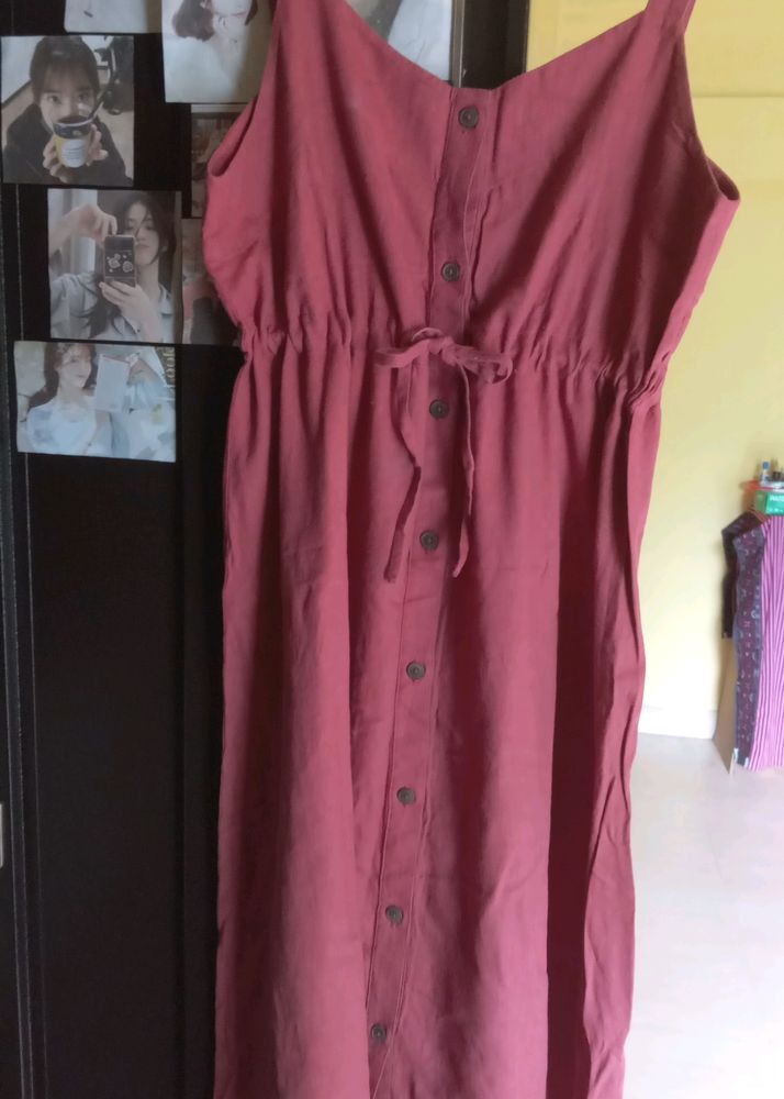 Red Pinafort Dress 💟Negotiable Price