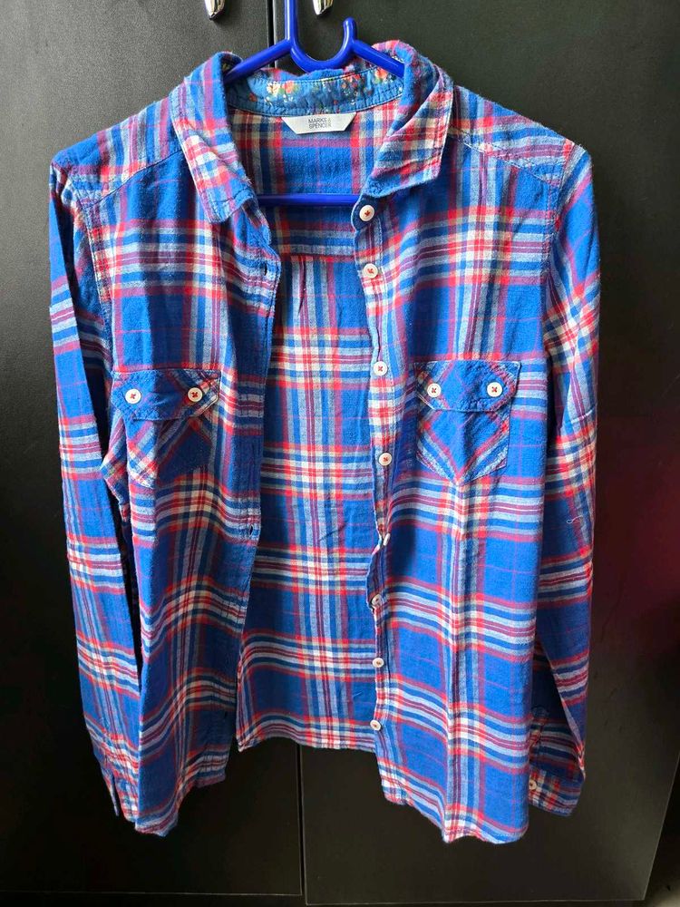 English Blue Shirt