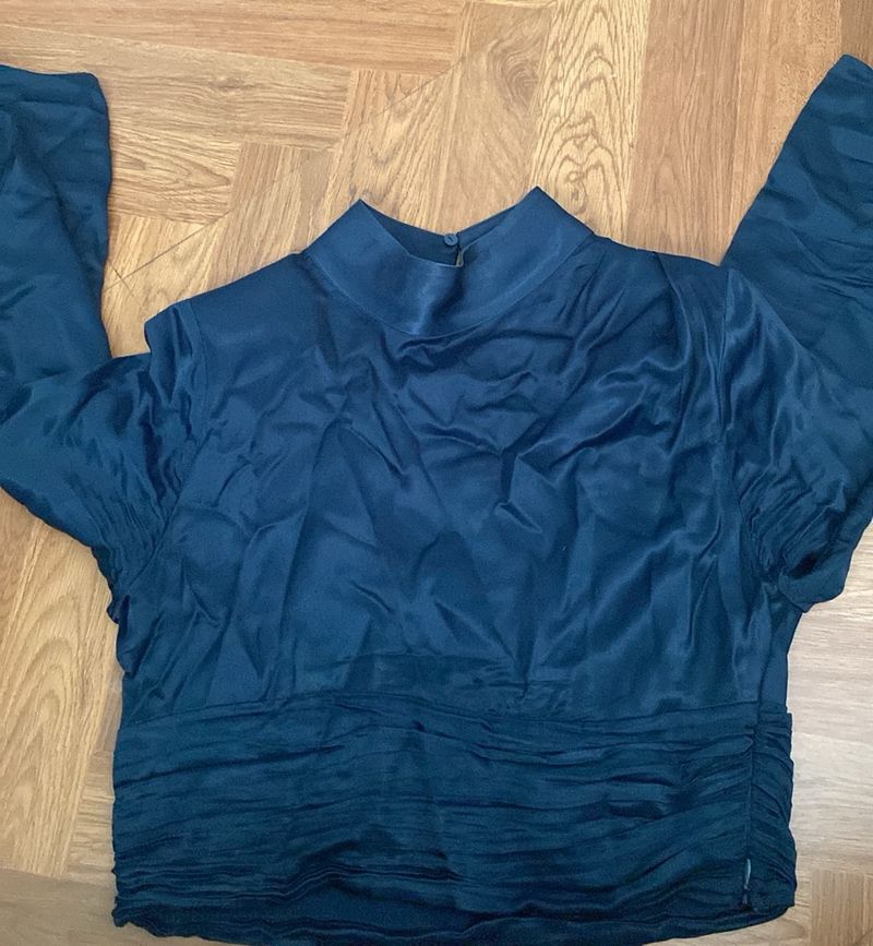 Zara Blue Crop Top