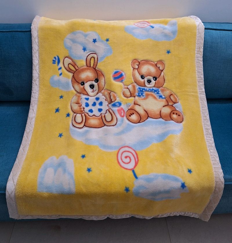 Cartoon Baby Reversible Blanket For Winters