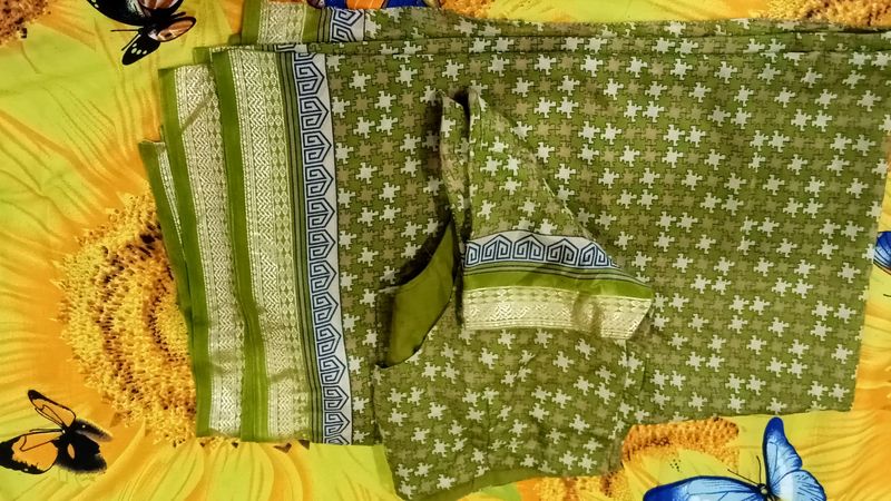 🌿puzzle design saree