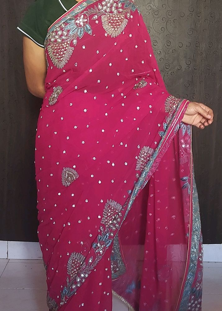 Heavy Work Saree