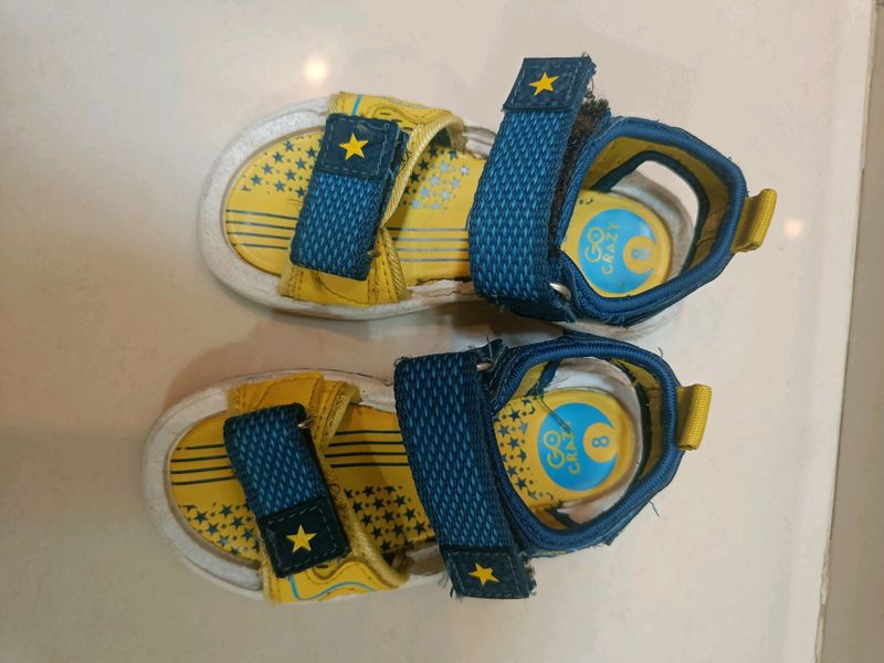 Campus Yellow Blue Sandals