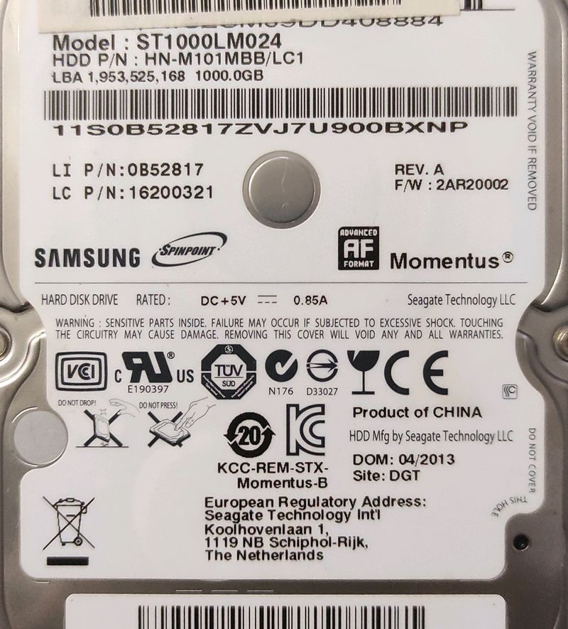 Samsung 1tb Hard Disk