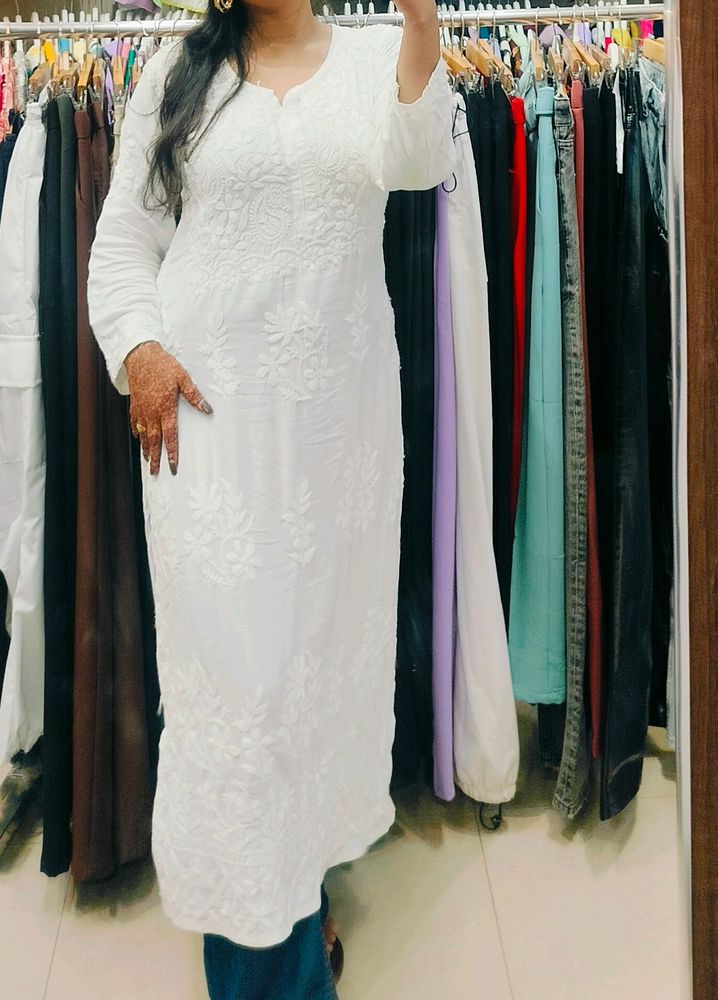 Malmal Chikankari Kurti🌷SALE🌷