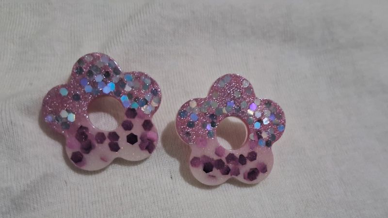 5 Unused Handmade  Resin Earings