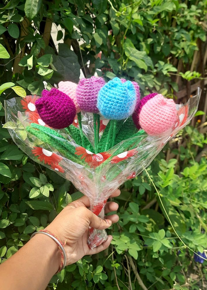 Crochet Tulip Bouquet 🌷