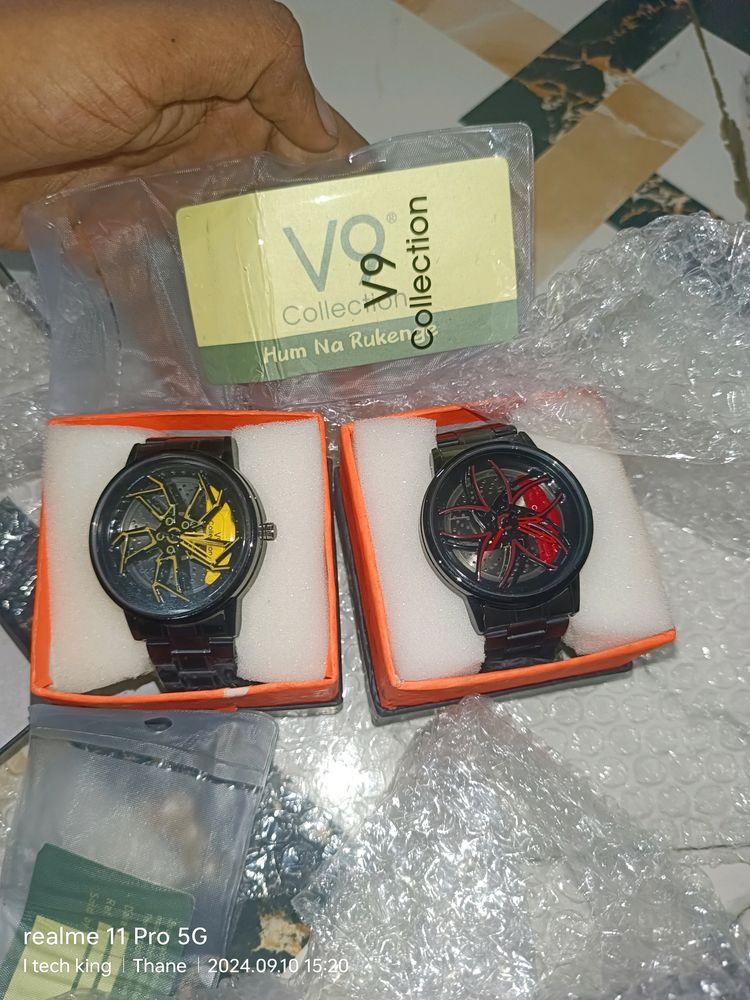 V9 Rotating Alloy Wheel Watch Totally New