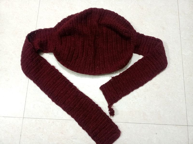 Women Wollen Knitted Scarf