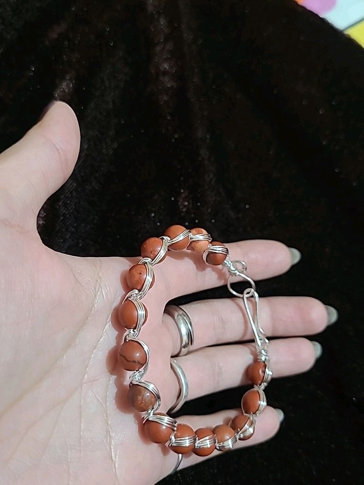 Natural Red Jasper Bracelet(New)