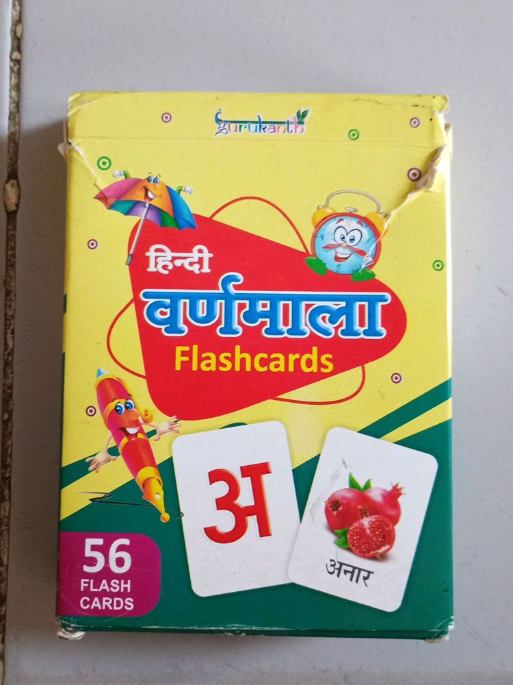 Kids Hindi Varnmala Flashcards 56 Card..