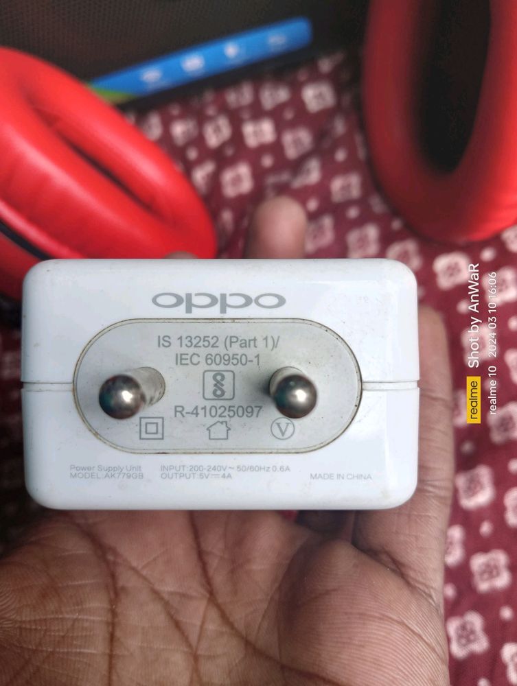 Oppo 20 Watt Charger Only Adaptor Original
