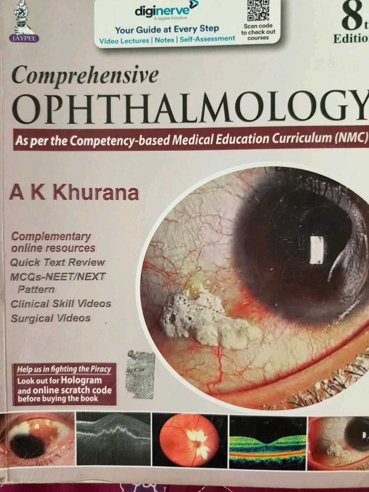 AK KHURANA -ophthalmology 8th edition