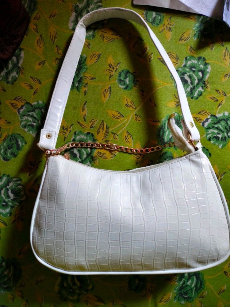 Myntra White Shoulder Bag Purse Sling New Unused