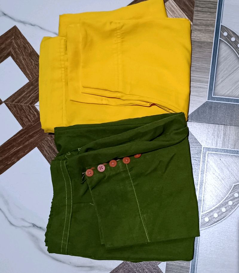 Ankle Pants For Kurti Combo Of 2 Pant