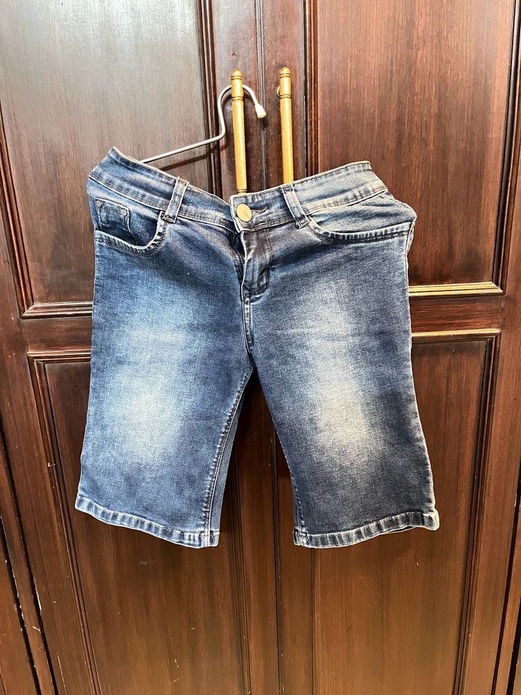 Denim 3/4th Shorts