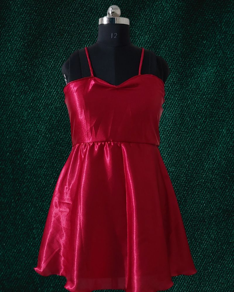 Red Short Frock For Women(size 28 To 40)