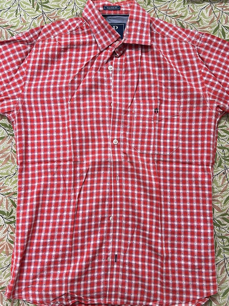 Red Coloured Checked Shirt