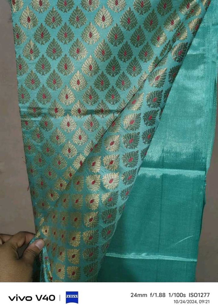 Green Beautiful Banarsi Suit