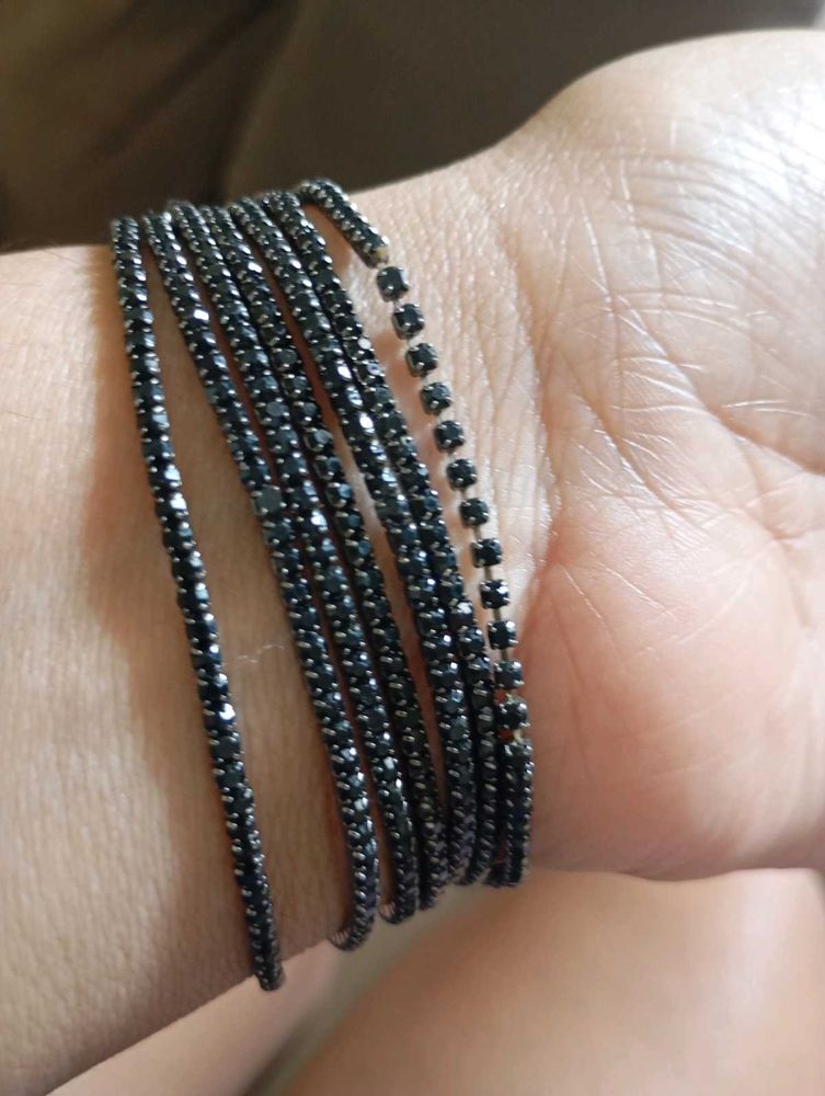 Beautiful Black Shimmery Bracelets