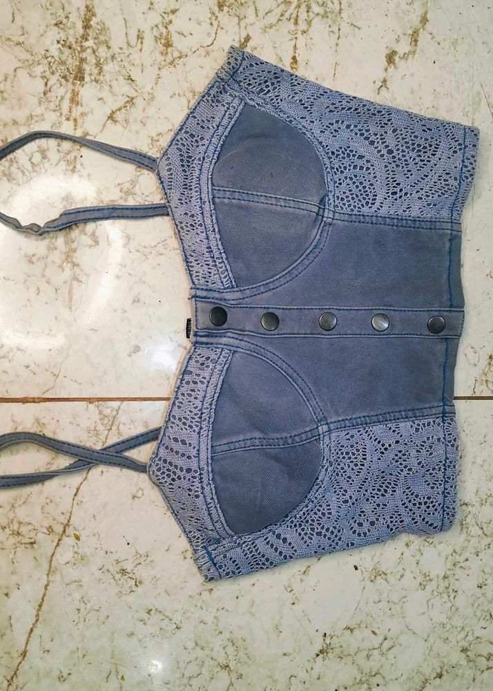 Denim Crop Top