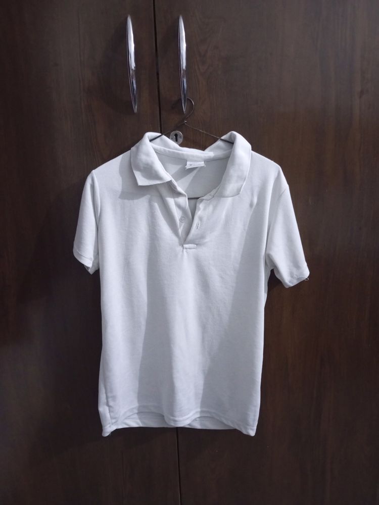 White Polo T-shirt