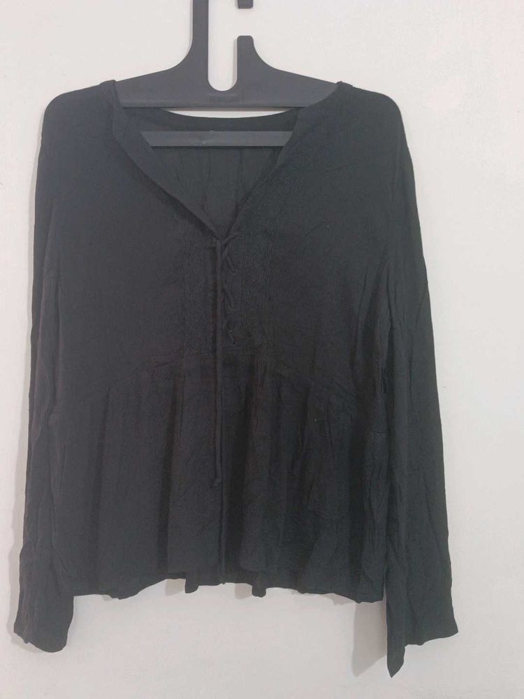 Black Top With Tussel Very Comfortable Xxl