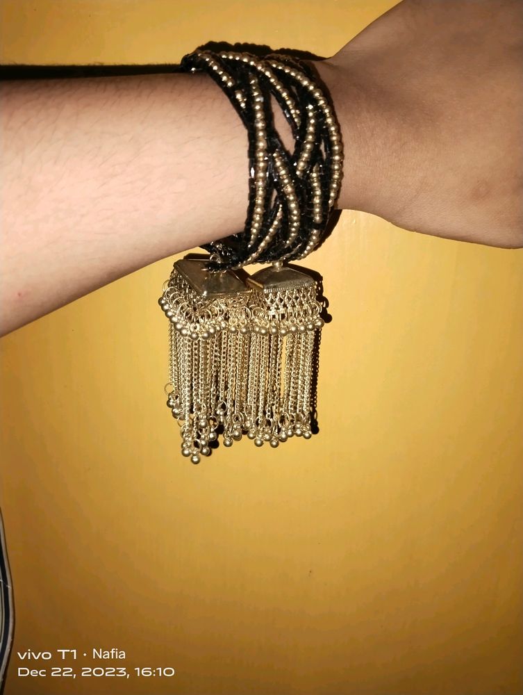 Black And Golden Bracelet