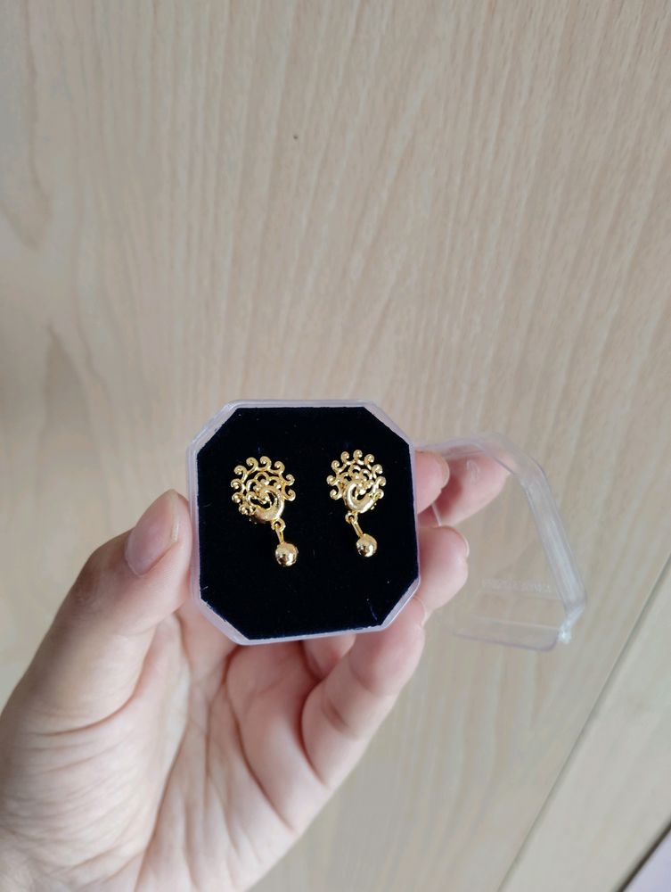 CITIGOLD PEACOCK SHAPE EARRINGS ❤️