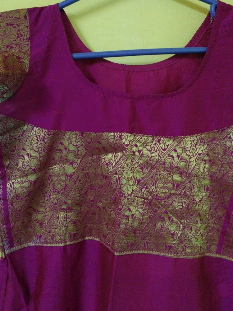 Stitched Top From Silk Saree