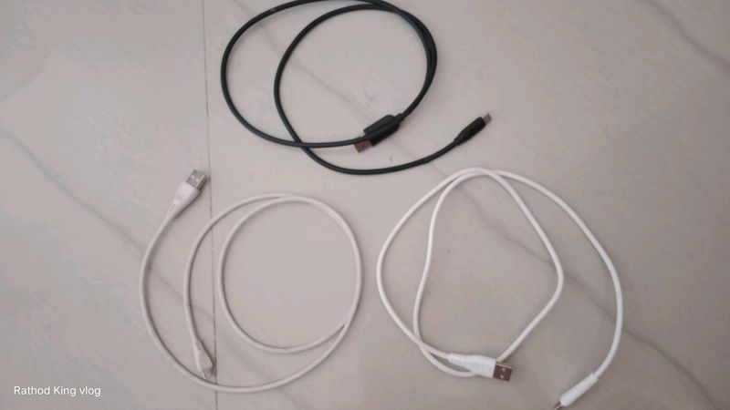 3 Cable USB  Normal Cable2 And C Type 1