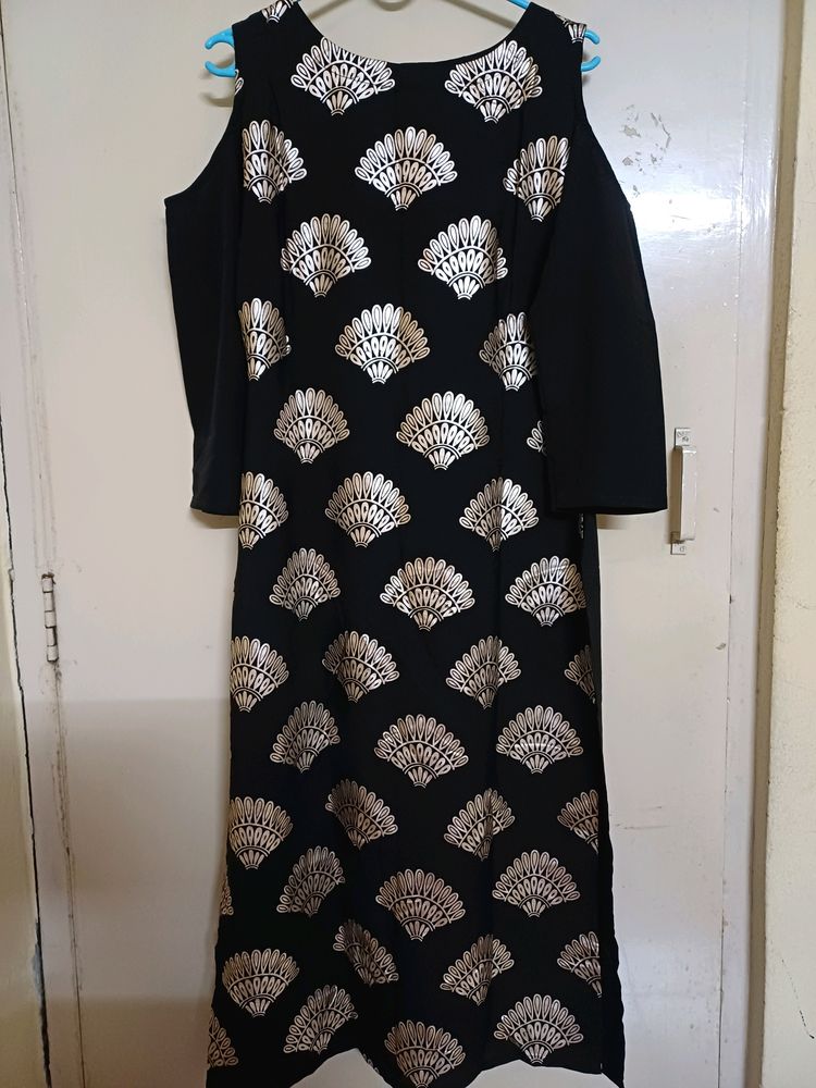 Silver Foil Printed Kurta