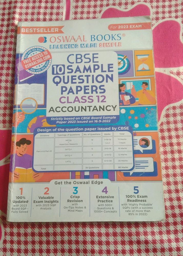 Set Of 3 Oswaal Sample Paper Class 12